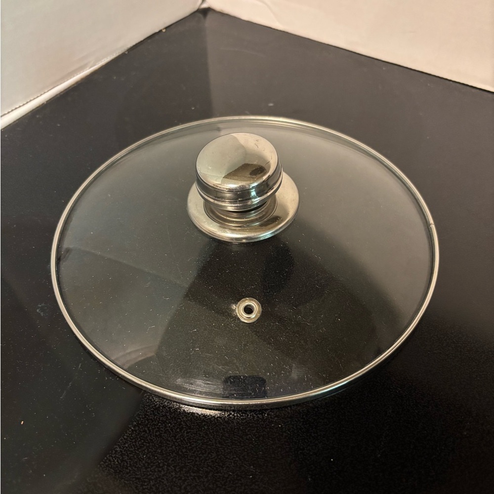 8” glass pot lid